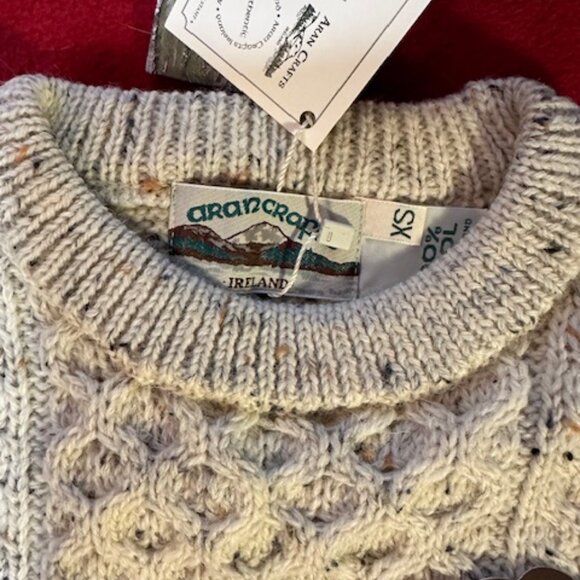 NWT - Irish Aran Unisex Sweater - Sz - XS - Picture 6 of 11